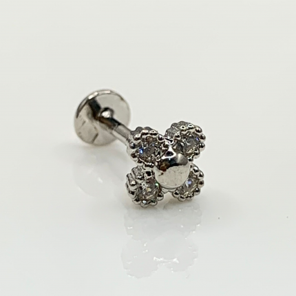 PIERCING ''TRAGUS'' PRATA RODEADA PIERCING ''TRAGUS'' PRATA RODEADA