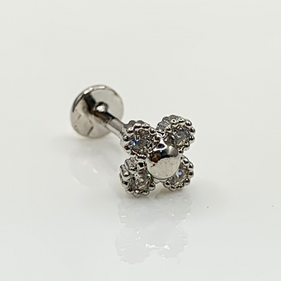 PIERCING ''TRAGUS'' PRATA RODEADA PIERCING ''TRAGUS'' PRATA RODEADA