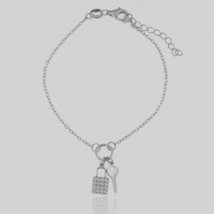 Pulseira ''és A Chave Do Meu Cadeado'' Prata Pulseira ''és A Chave Do Meu Cadeado'' Prata