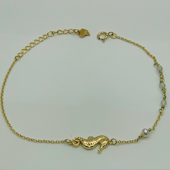 PULSEIRA PRATA DOURADA