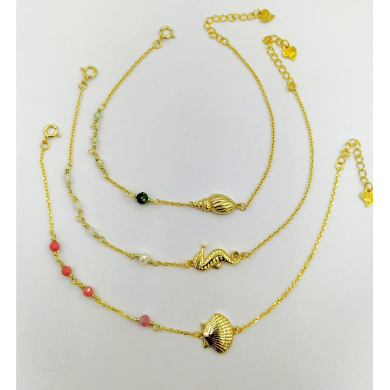 PULSEIRA PRATA DOURADA PULSEIRA PRATA DOURADA