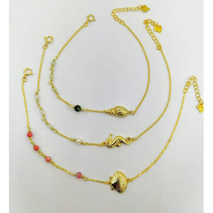 Pulseira Prata Dourada Pulseira Prata Dourada
