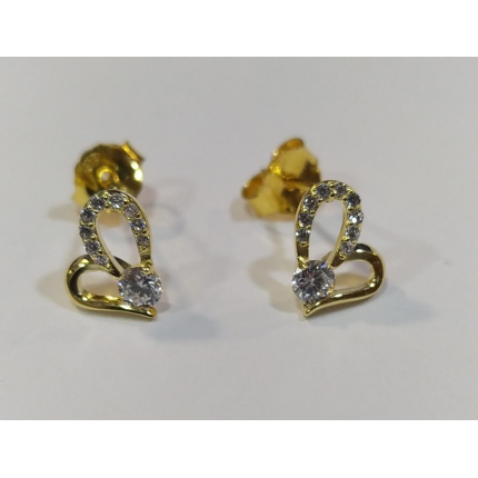 Brincos Prata Dourada