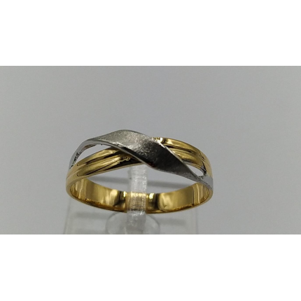 ANEL BICOLOR OURO 19K