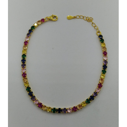 PULSEIRA PRATA DOURADA