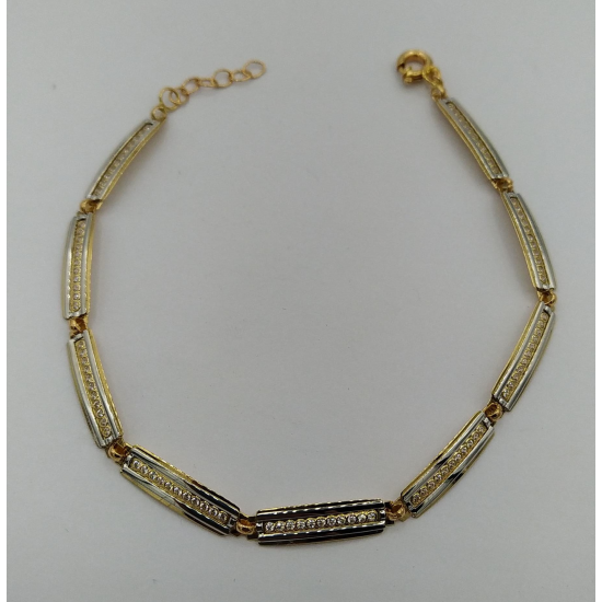 PULSEIRA BICOLOR OURO 19K