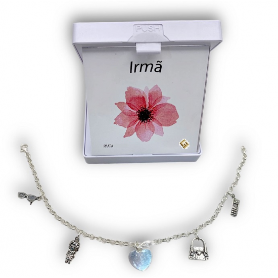 PULSEIRA PRATA RODEADA ''IRMÃ''