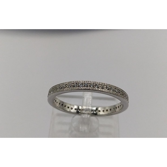 ALIANÇA PRATA RODEADA