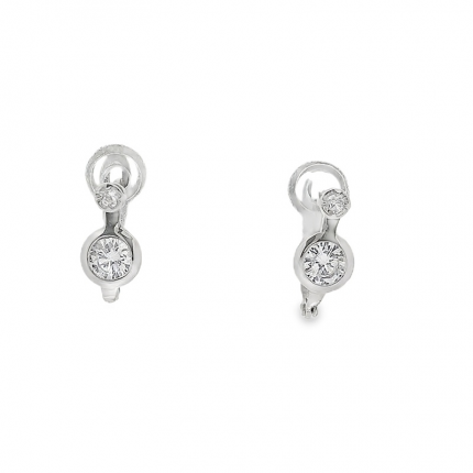 BRINCOS PRATA RODEADA