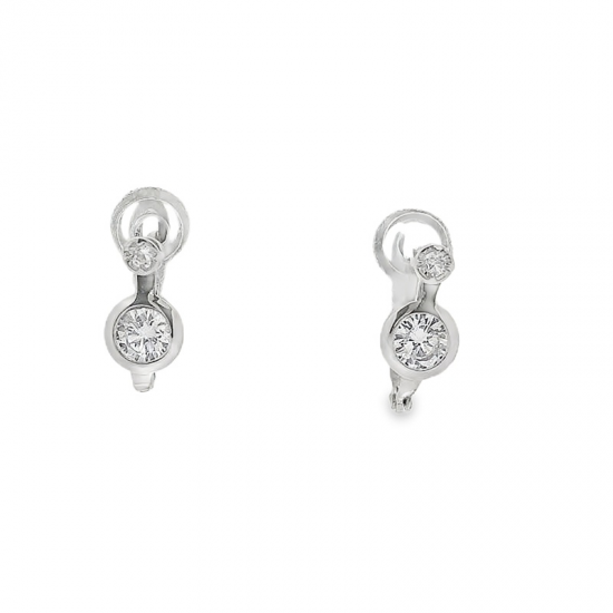 BRINCOS PRATA RODEADA