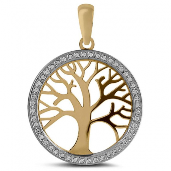 MEDALHA BICOLOR OURO 19K