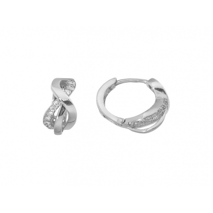 BRINCOS PRATA RODEADA