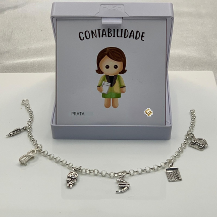 PULSEIRA PRATA RODEADA ''CONTABILISTA'' OU 