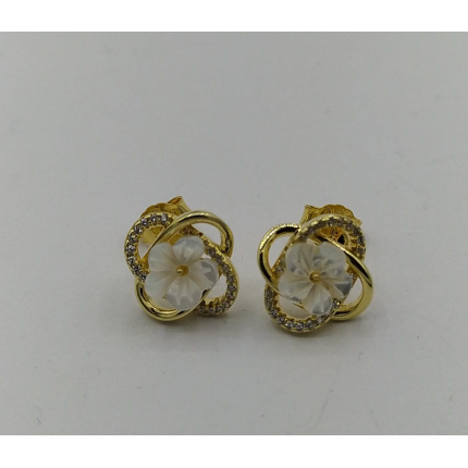 BRINCOS PRATA DOURADA