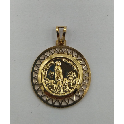 MEDALHA OURO AMARELO 19K