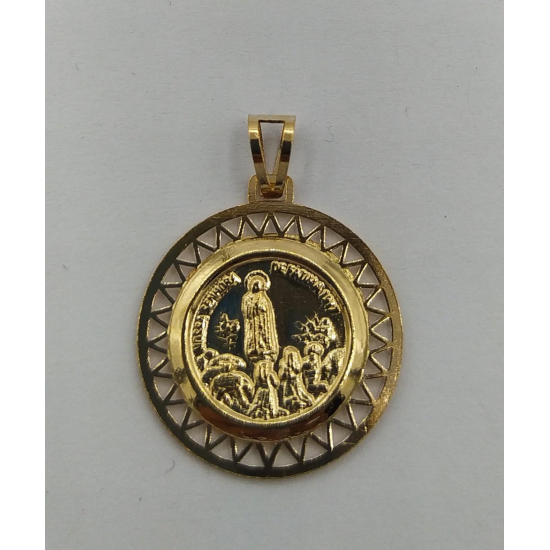 MEDALHA OURO AMARELO 19K