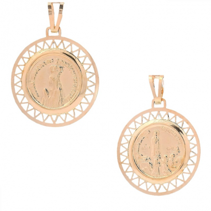 MEDALHA OURO AMARELO 19K