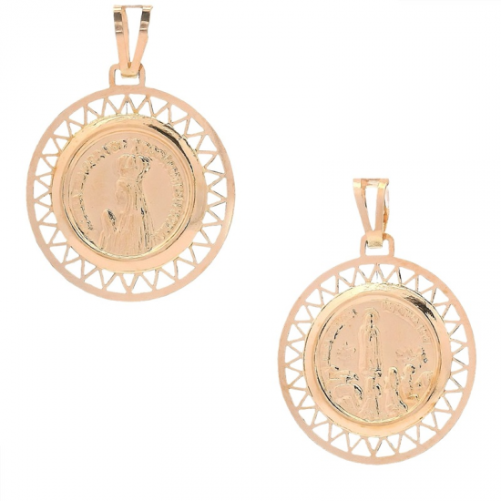 MEDALHA OURO AMARELO 19K