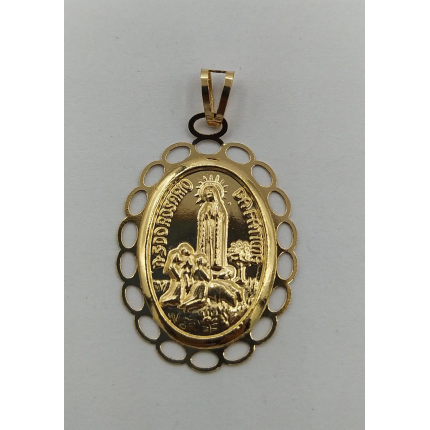 MEDALHA OURO AMARELO 19K