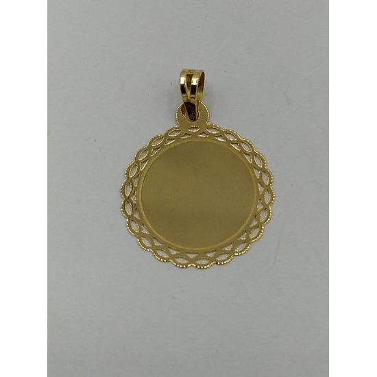 MEDALHA OURO AMARELO 19K