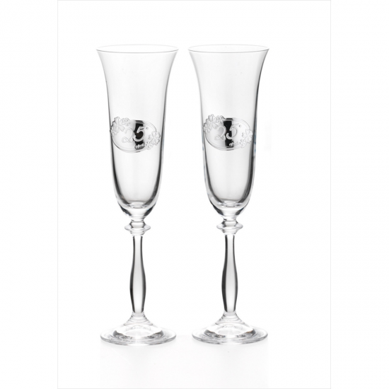 FLUTES CHAMPAGNE PRATA BILAMINADA FLUTES CHAMPAGNE PRATA BILAMINADA