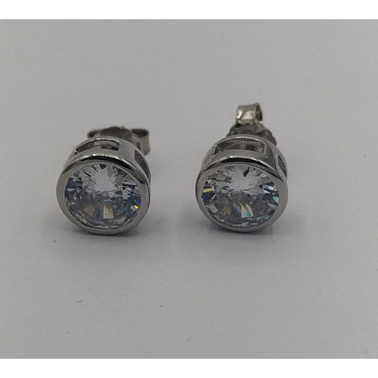 BRINCOS PRATA RODEADA