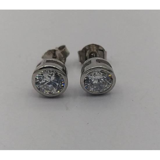 BRINCOS PRATA RODEADA