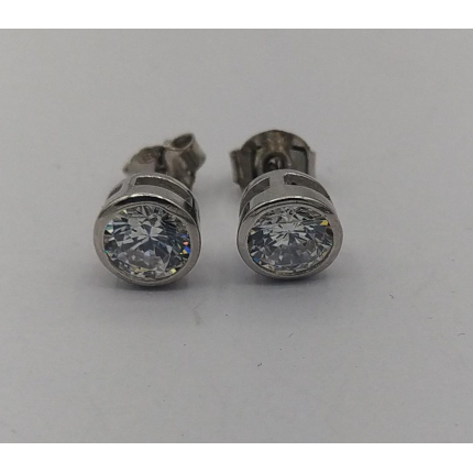 BRINCOS PRATA RODEADA