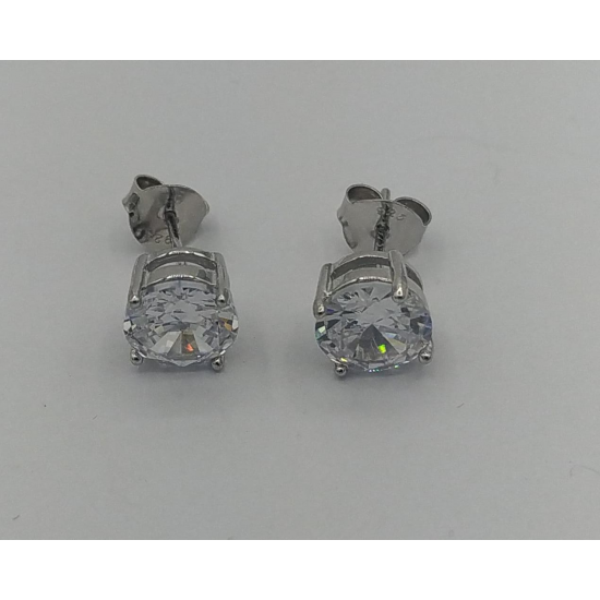 BRINCOS PRATA RODEADA