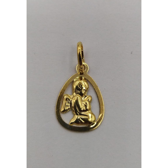 MEDALHA OURO AMARELO 19K