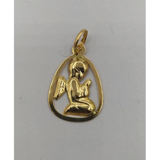 MEDALHA OURO AMARELO 19K