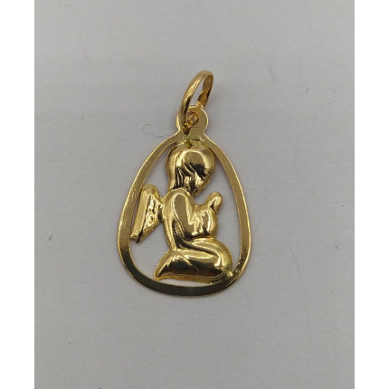 MEDALHA OURO AMARELO 19K