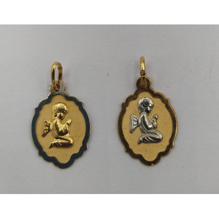 MEDALHA OURO AMARELO 19K