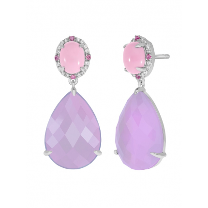 Brincos Prata Rodeada Marea ''jaipur'' Brincos Prata Rodeada Marea ''jaipur''