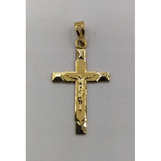 CRUCIFIXO OURO AMARELO 19K