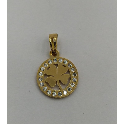 MEDALHA OURO AMARELO 19K
