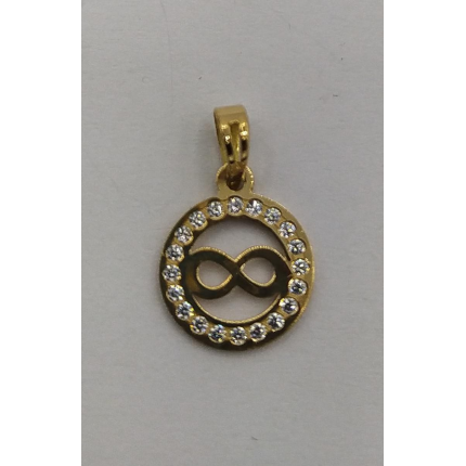 MEDALHA OURO AMARELO 19K