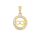 MEDALHA OURO AMARELO 19K
