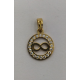 MEDALHA OURO AMARELO 19K