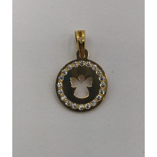 MEDALHA OURO AMARELO 19K