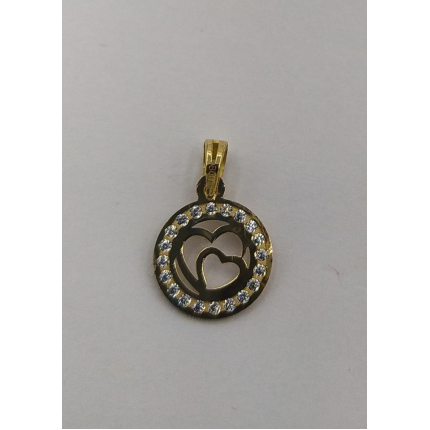 MEDALHA OURO AMARELO 19K