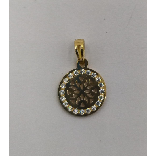 MEDALHA OURO AMARELO 19K