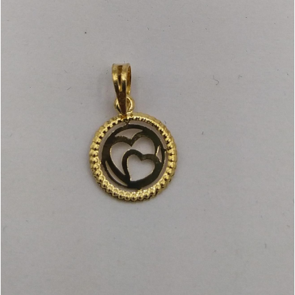 MEDALHA OURO AMARELO 19K