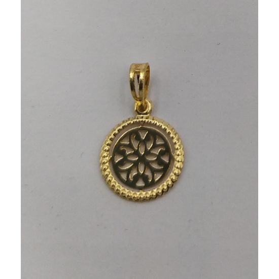 MEDALHA OURO AMARELO 19K