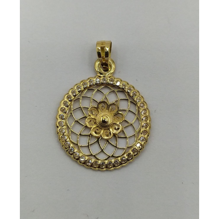 MEDALHA OURO AMARELO 19K