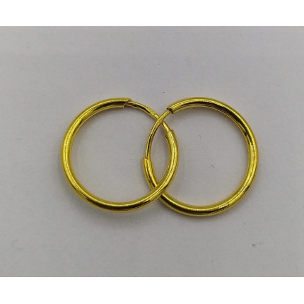 Argolas Prata Dourada