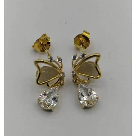 BRINCOS PRATA DOURADA