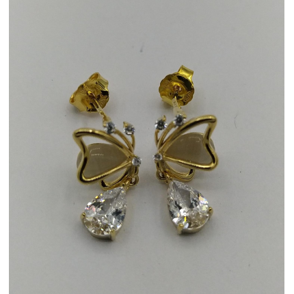 BRINCOS PRATA DOURADA