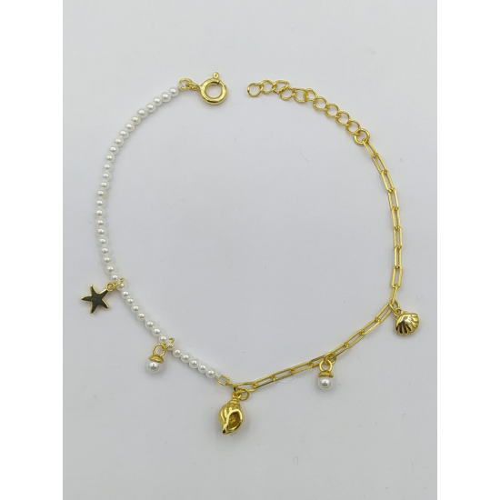 PULSEIRA PRATA DOURADA PULSEIRA PRATA DOURADA