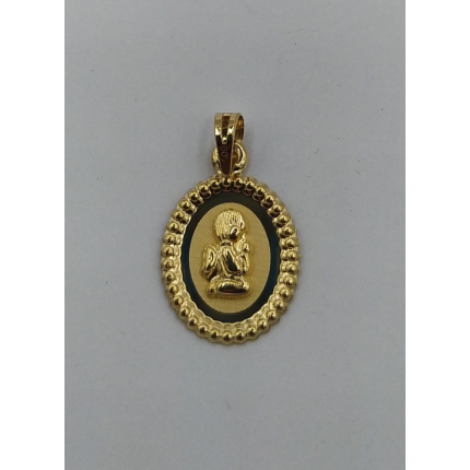 MEDALHA OURO AMARELO 19K